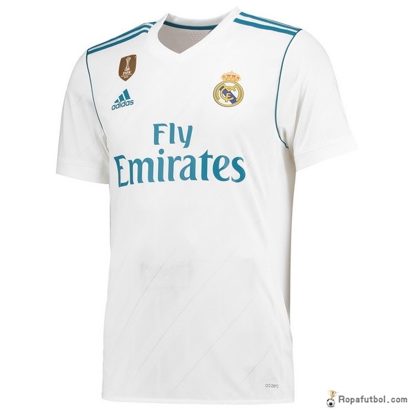 Camiseta Real Madrid Replica Primera Ropa 2017/18 Blanco